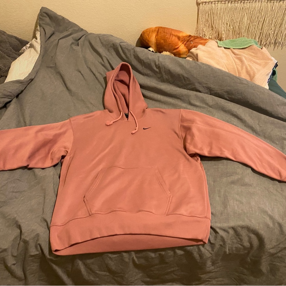 Pink Nike hoodie
